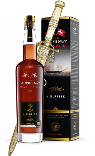 Royal Danish Naval Cadet Academy rum bottle