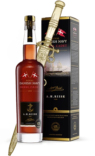 Royal Danish Naval Cadet Academy rum bottle